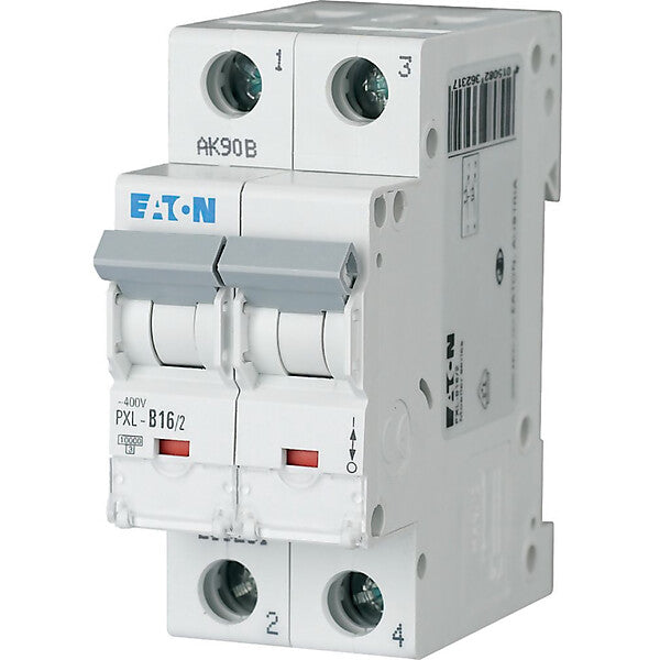 Eaton LS-Schalter m.Beschrift. C 16A, 2p PXL-C16/2